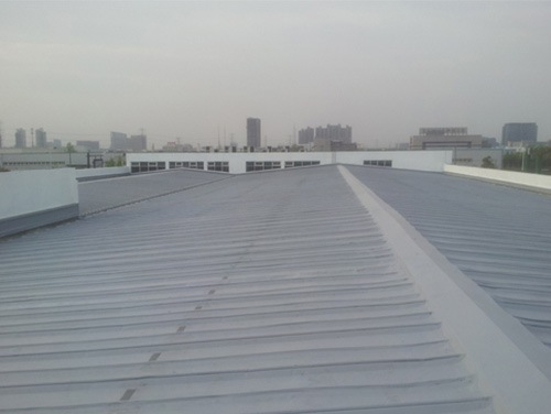 哪里有噴聚脲的施工隊(圖2) 車間彩鋼板屋面聚脲防水工程